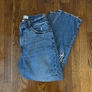 Abercrombie & Fitch Ankle Straight Ultra High Rise Jeans